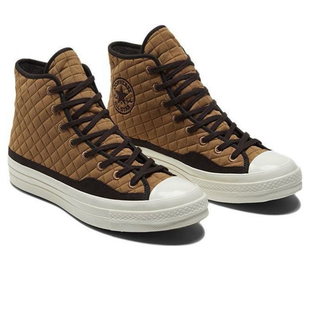 CONVERSE Stylish Tan and Black High-Top
